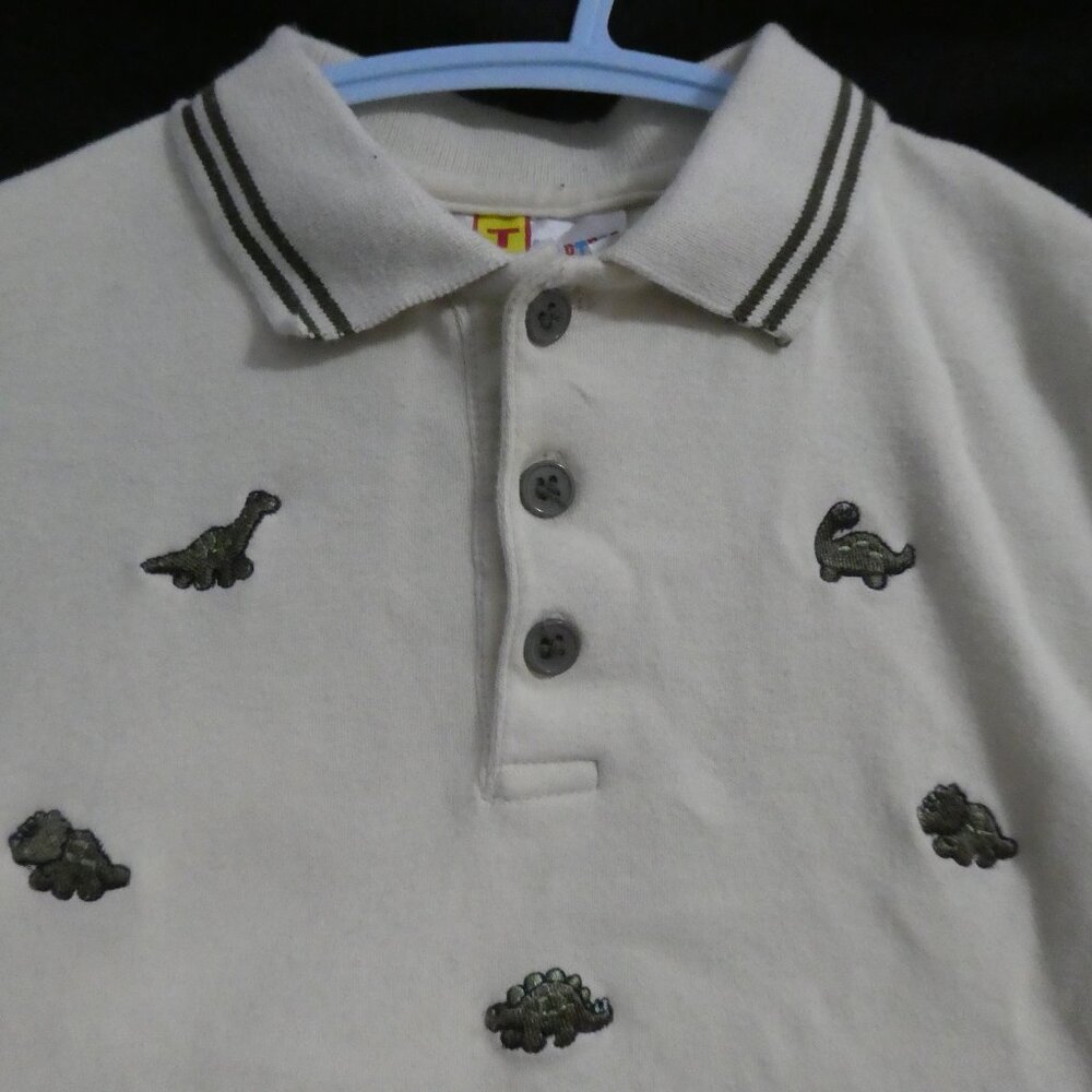 TC HEAD QUARTERS size 3X Children's Polo Shirt With Cute Dinosaur Embroidery